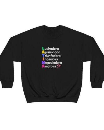 Sudadera para Latina. Moda para Latina. Regalo a mujeres latinas. Ropa de mujer  latina. Sudaderas para latinas.