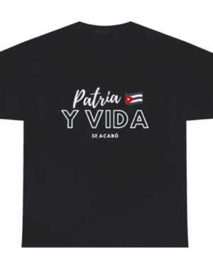 Unisex Patria y Vida Cotton T-shirt for supporting Cubans